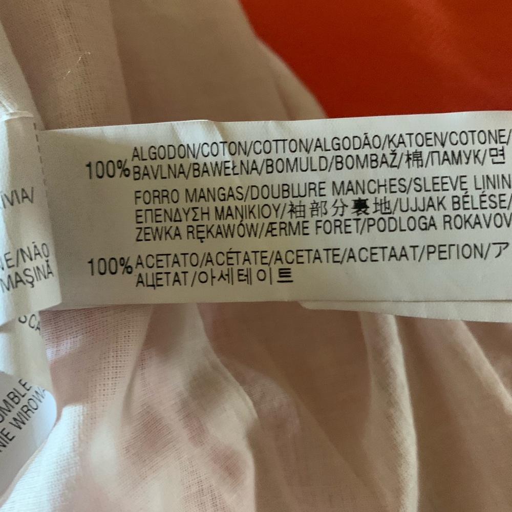 Zara Basic Size S Orange Jacket Length 21” - image 7